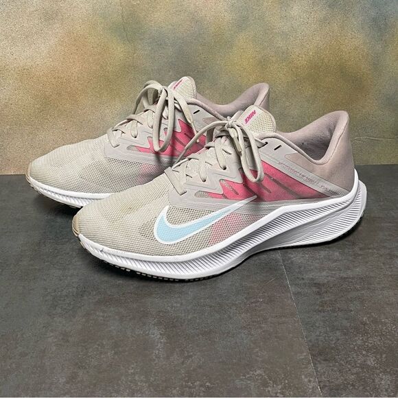 Nike Quest 3 CD0232-008 Grey/Glacier Ice/Violet Women's Running Shoes Size 8.5 - Picture 2 of 16